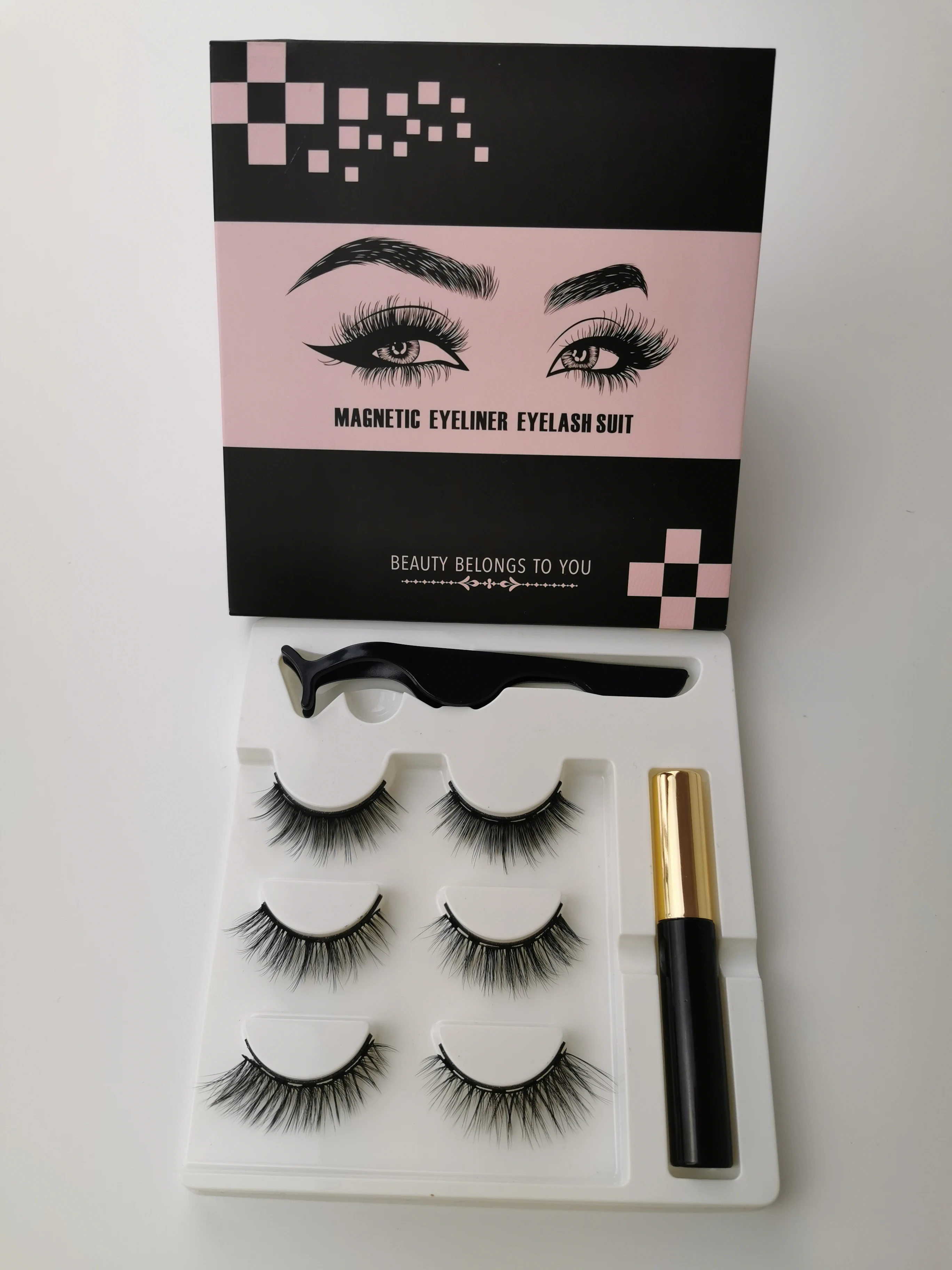 3D накладные магнитные ресницы натуральные для глаз искусственные норковые