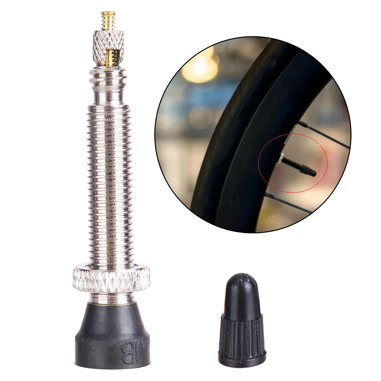 Металлический бескамерный клапан для велосипедной шины удлинитель ремонта шин