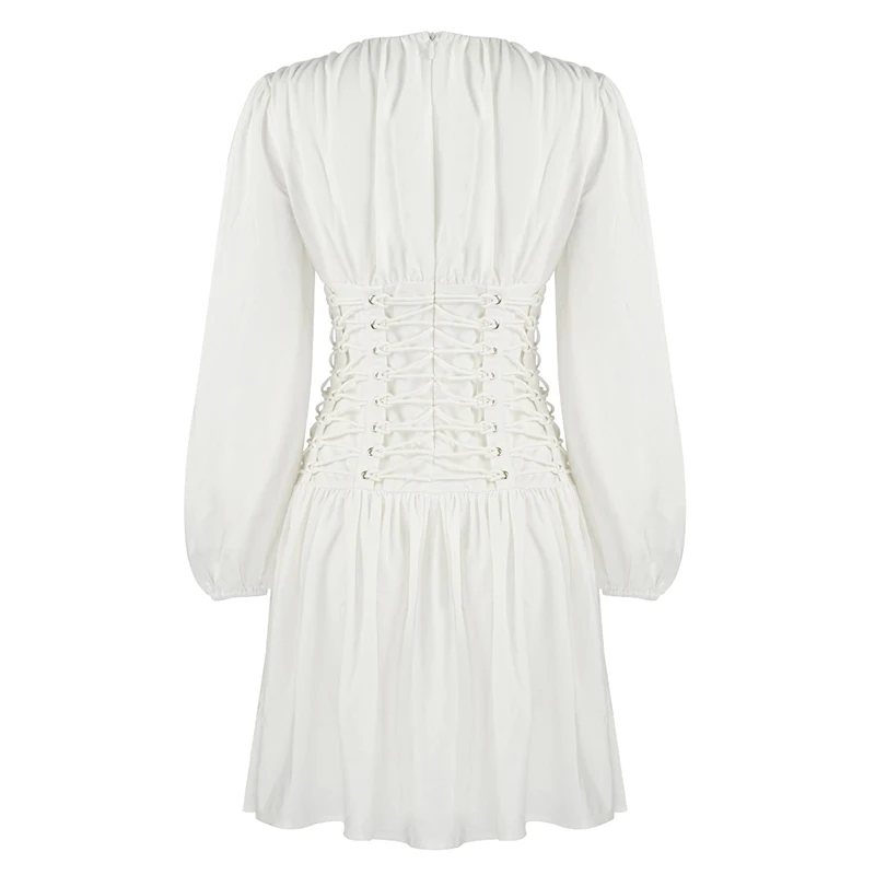 

Big-name summer women's chiffon bandage waist sexy pleated dress 2020New women's clothing fashion party big pendulum skirt XL