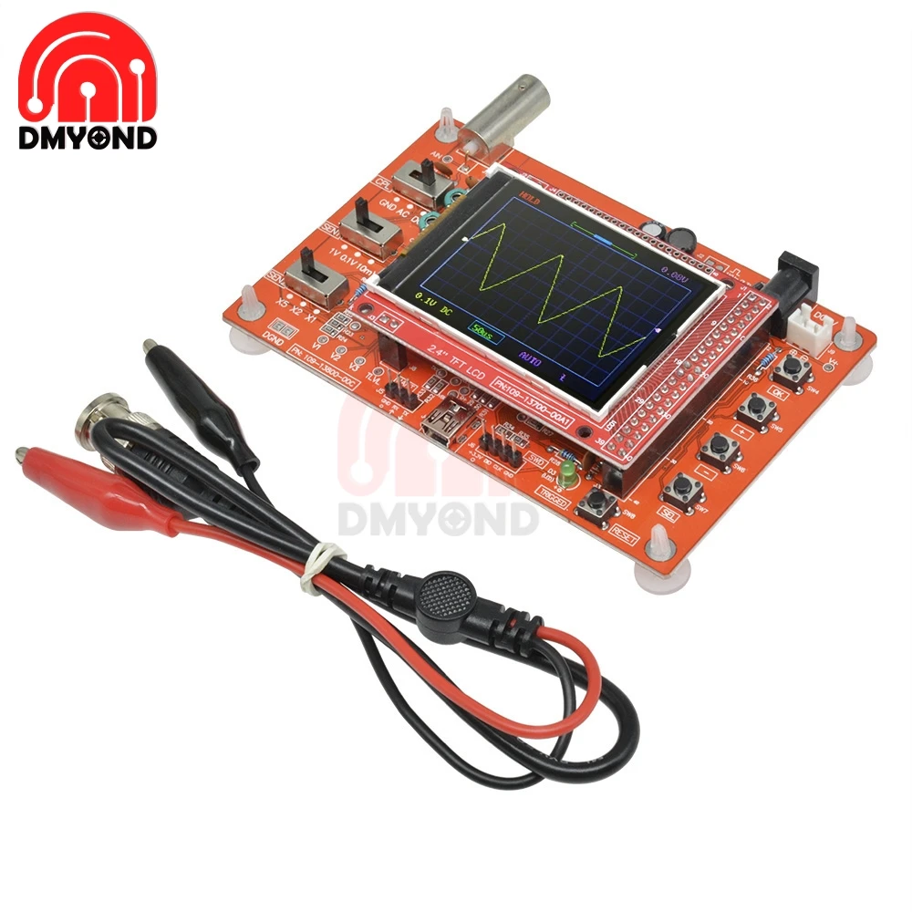 DSO138 2 4 &quotцифровой осциллограф TFT 1Msps + зонд аналоговая полоса пропускания
