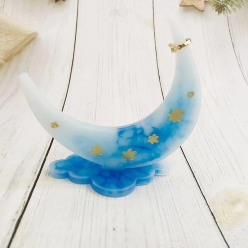 

1 Pc Epoxy Resin Mold DIY Crafts Jewelry Decorations Making Tools Moon Cloud Ornaments Casting Silicone Mould