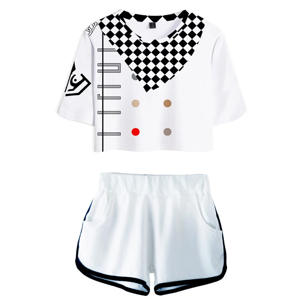 Комплект из 2 предметов Danganronpa V3 шорты и топ комплект для косплея Гармония убийца