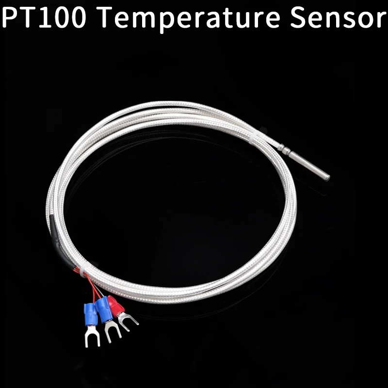 

304 Stainless Steel Three Wire Waterproof PT100 PT1000 Temperature Sensor Probe Thermal Resistance Temperature Transmitter