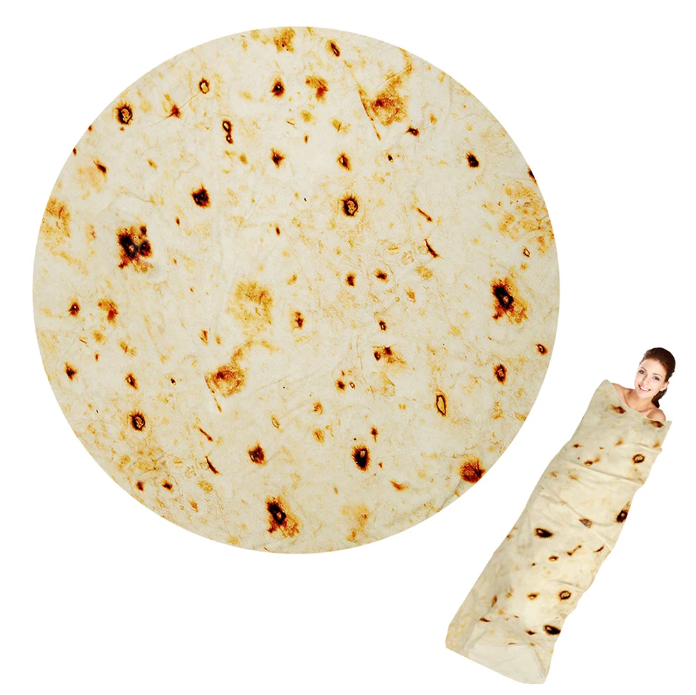 Мексиканское буррито пледы одеяло мягкая Кукуруза Tortilla кидает для дивана кемпинга путешествия еда фланелевые Пледы для ребенка взрослых