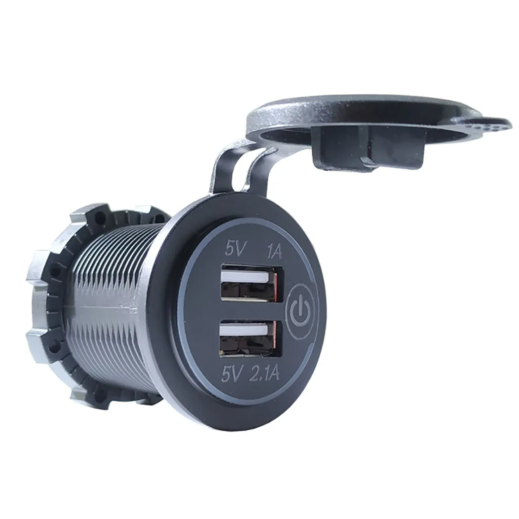 Автомобильный usb Зарядное устройство 12 V 24 Водонепроницаемый 3.1A & 4.2A 4.8A Dual USB