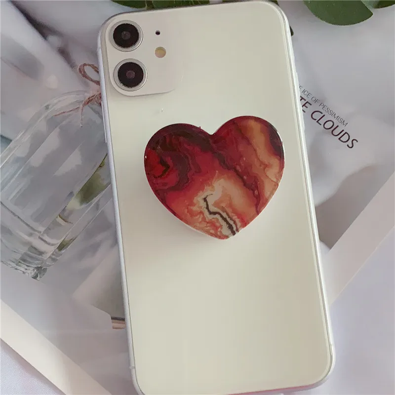

Love marble pattern Expanding stand and Grip for mobile phone holder finger ring stand promotional gift Popular socket grip