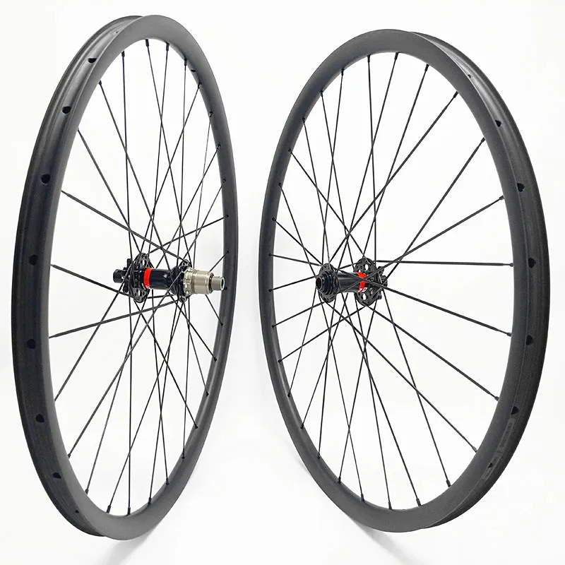 Online 29 Zoll Tubeless Xc 30x30mm Disc Carbon Felge Mountainbike Räder Novatec D791SB D792SB 110x15 142x12 MTB Carbon Laufradsatz 29er