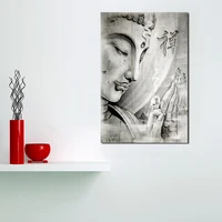 buddha zen calligraphy black white canvas painting print bedroom home decor modern wall art oil painting poster pictures artwork