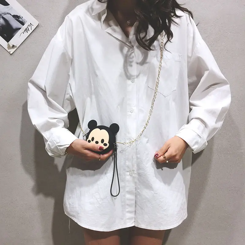 Новинка простая стерео сумка через плечо Disney кошелек для монет Модный