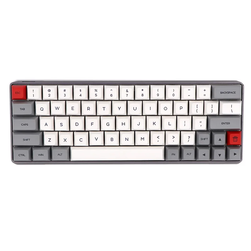 

Keypro Grey Pink Dolch Ethermal Dye Sublimation fonts PBT 61/64/68/73 keycap For Wired USB mechanical keyboard keycaps