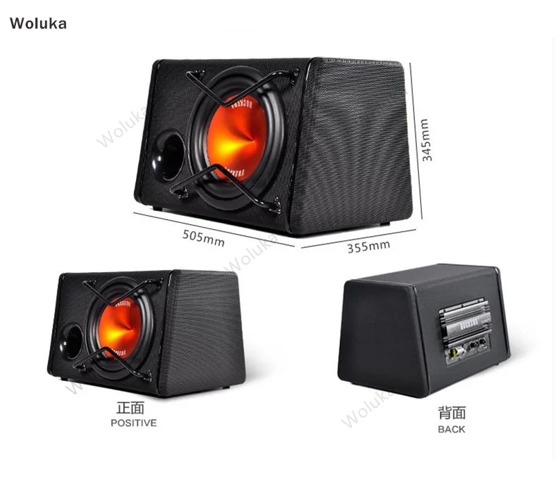 Автомобильный сабвуфер высокой мощности 12 дюймов активный автомобильный