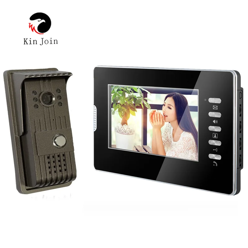 Acrylic Video Door Phone For Villa Outdoor Intercom Night Vision 7Inch Indoor Monitor Doorbell Camera 1v1 Intercom System