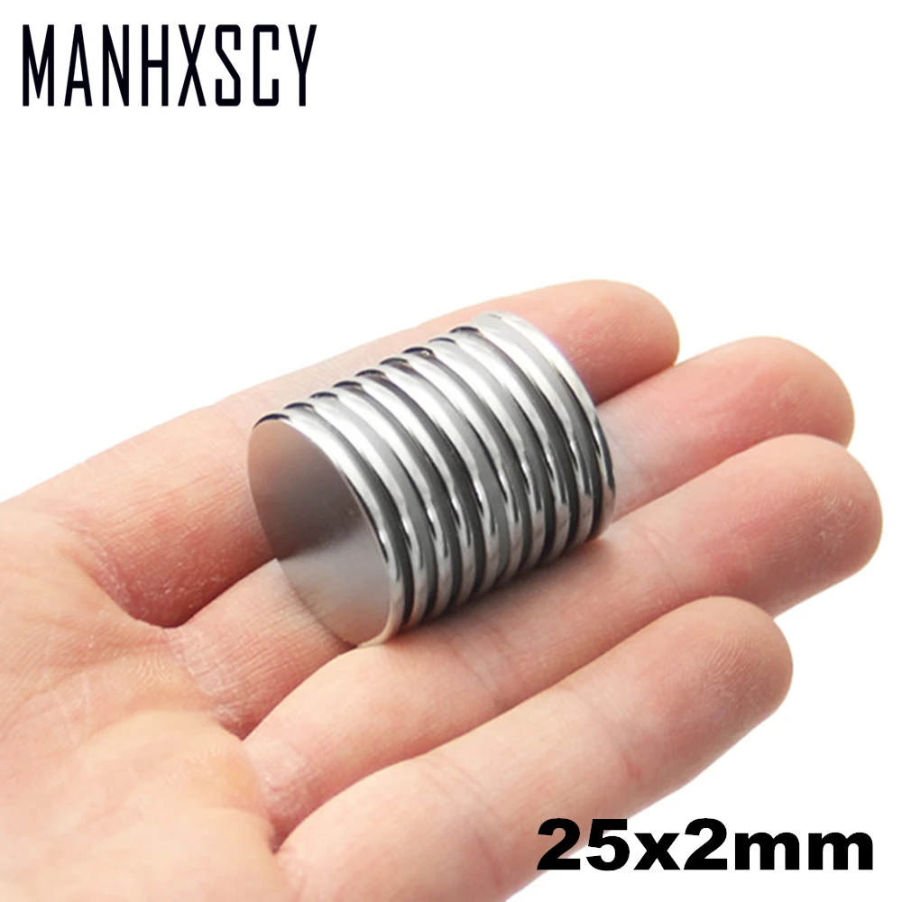 Сильный неодимовый магнит N35 диаметр 25 мм X 2 100 шт.|rare earth|magnet tinystrong magnet |