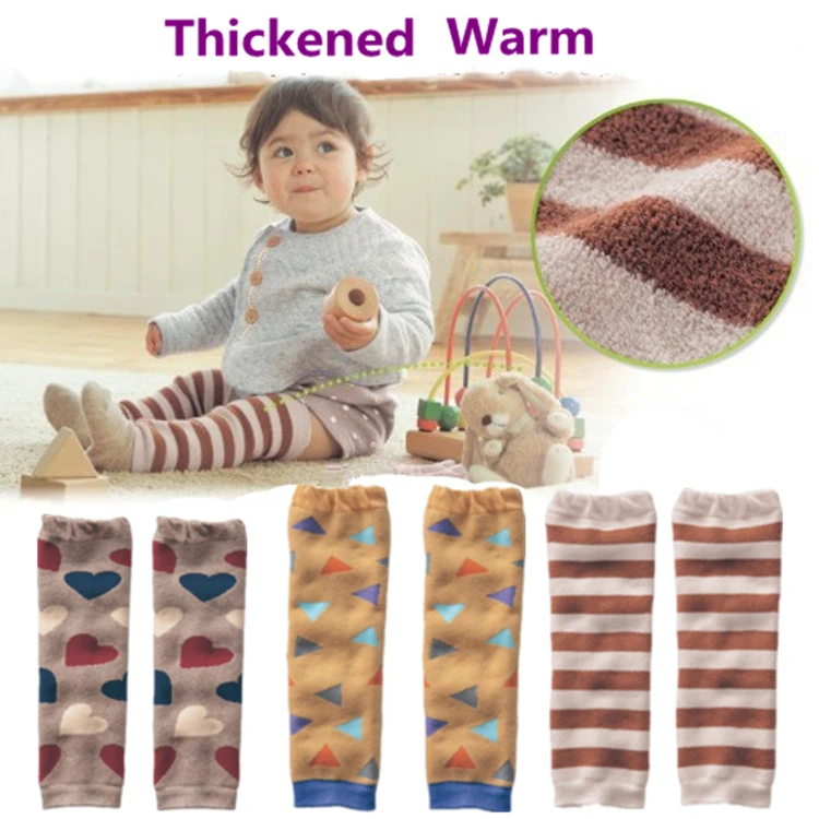 Детские гетры утепленные наколенники для маленьких детей безопасные носки