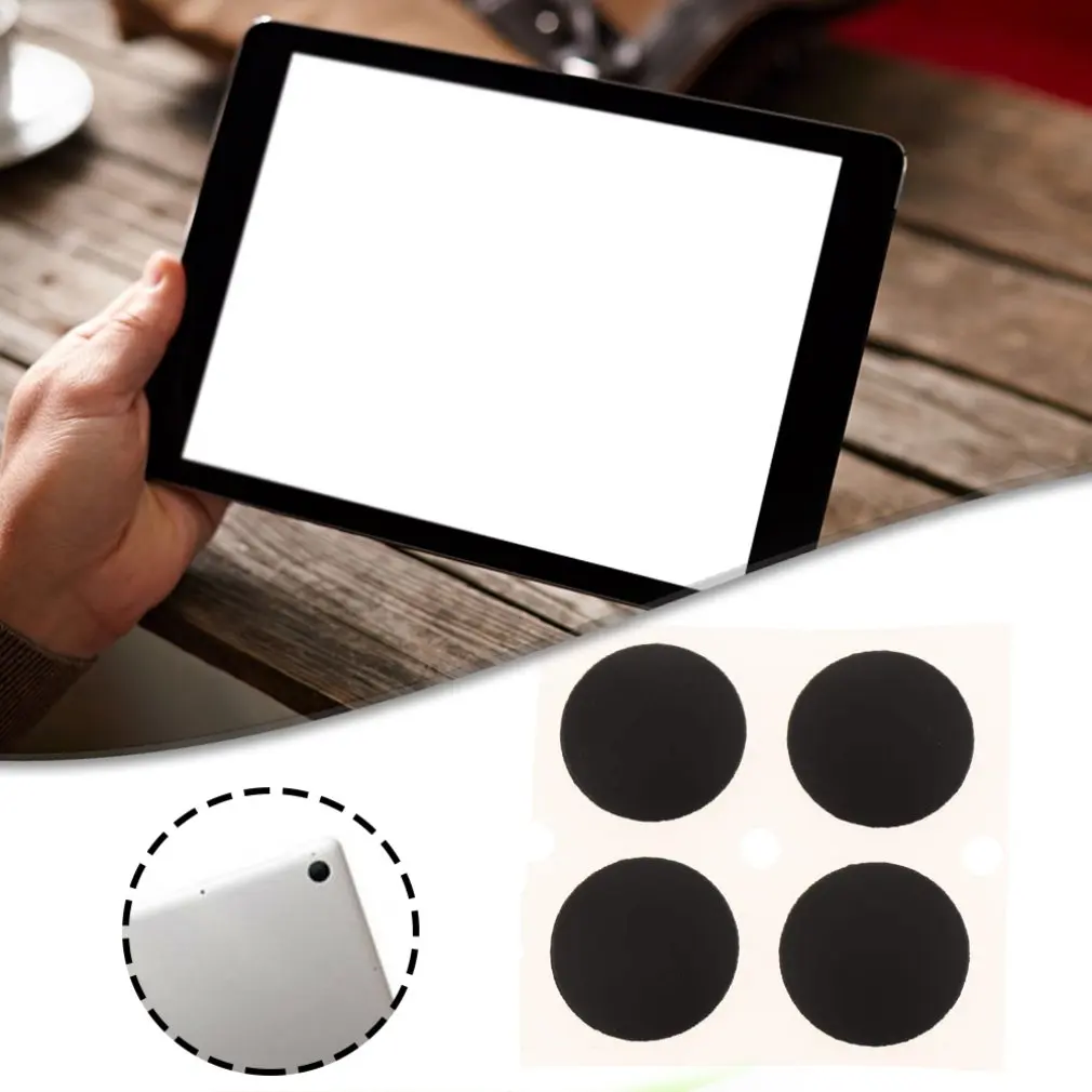 

4Pcs Rubber Wearproof Laptop Tool Bottom Case Replacement Accessories Feet Pad Cover Mini Stand Adhesive For Macbook Pro Tablet