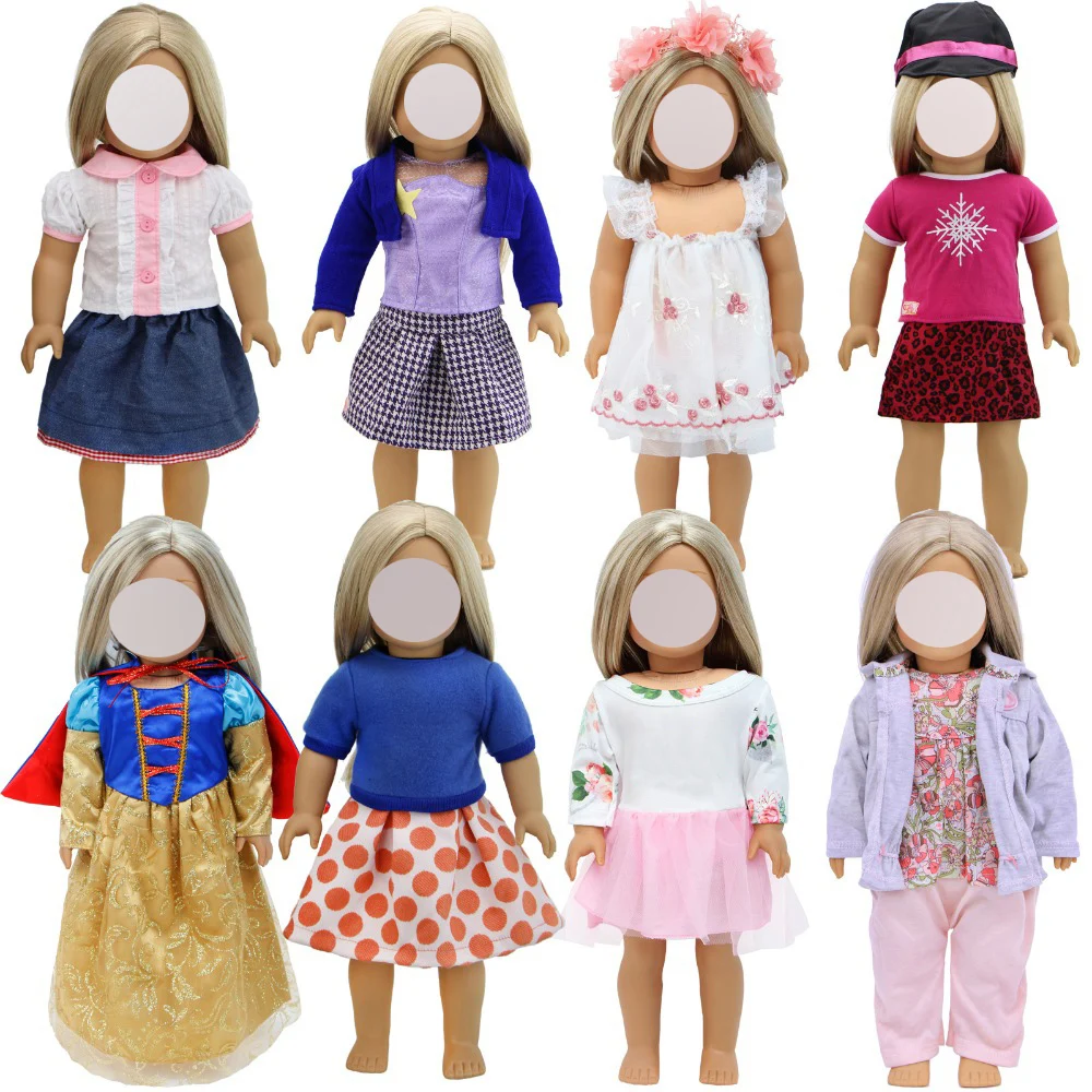 Одежда ручной работы для американской девочки 18 дюймов 43 см одежда куклы рубашка