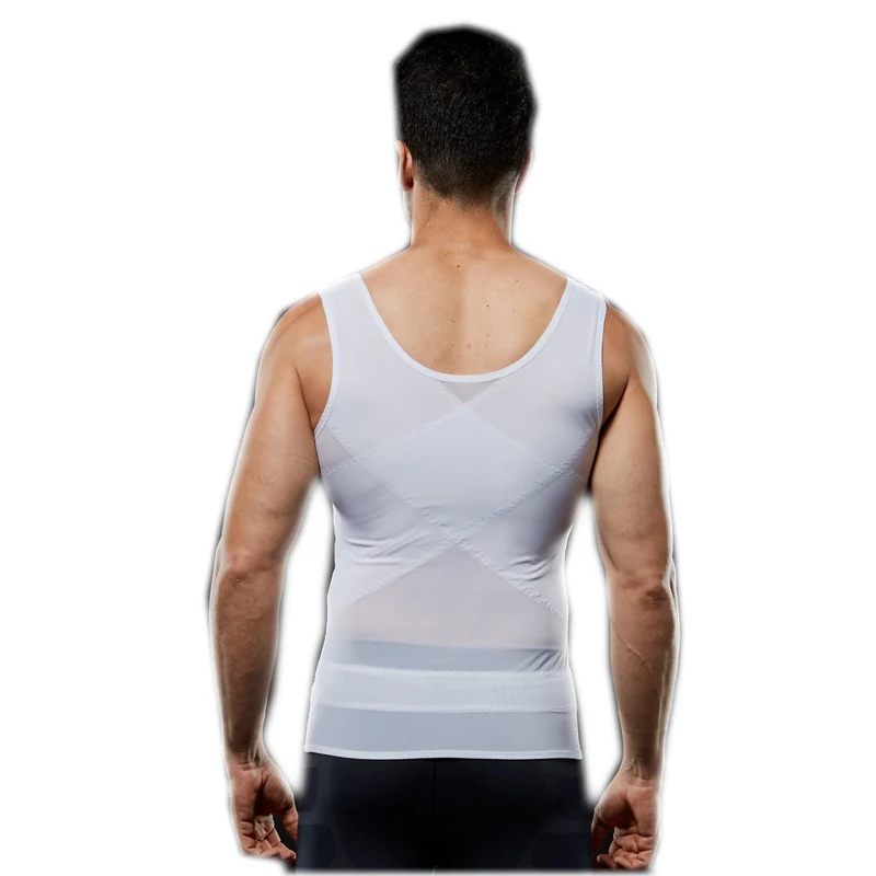 

Free shipping Seamless Summer Breathable Tight Belly Trimming Body Shaping Vest Men's Corset 001 special offers