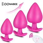 Анальный вибратор для женщин, секс-игрушки для взрослых, вибратор с пультом управления Анальная пробка, Стимулятор точки G, массажер простаты, силиконовый вибратор для женщин