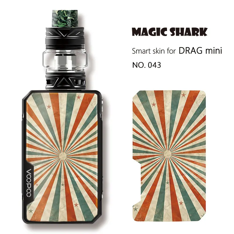 Джинкс череп цветок кошка лист стерео Pod чехол Стикеры пленка для Voopoo перетащите