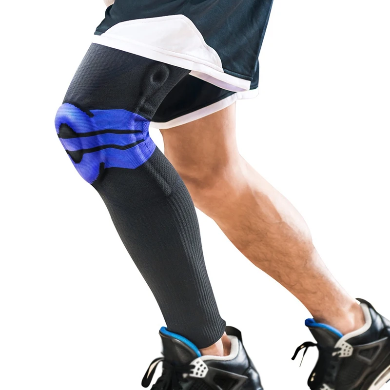 1 шт Длинные баскетбольные наколенники для бега поддерживающие защита сноуборда