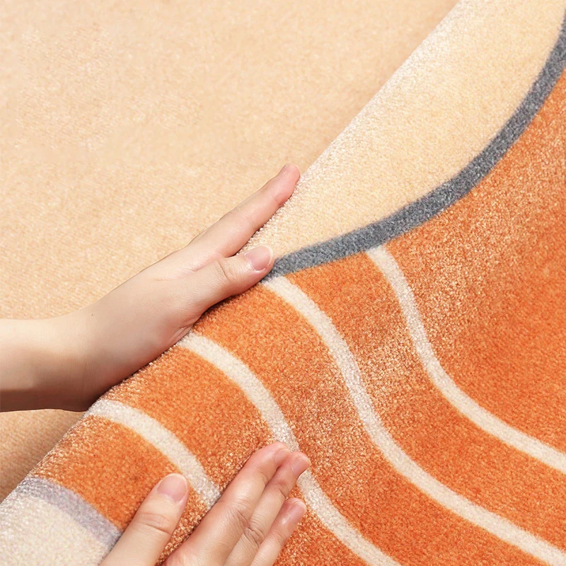 Ковер с геометрическим узором в японском и корейском стиле воздушный поцелуй для