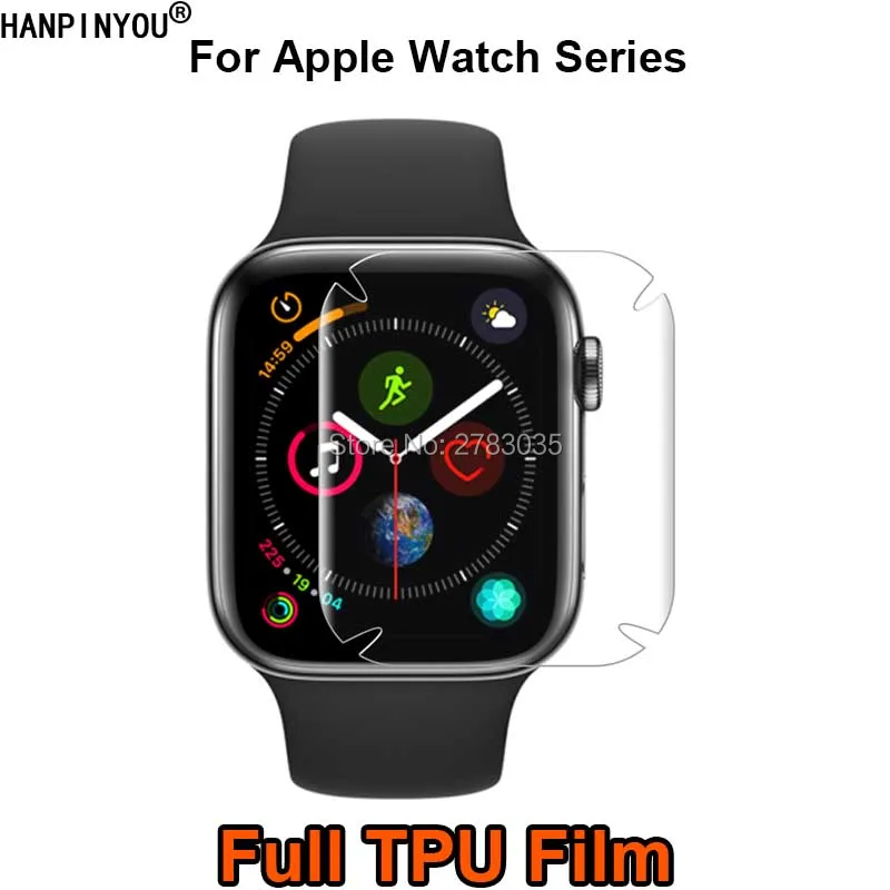 Для Apple Watch Series 1 2 3 4 5 40 мм/44 мм/38 мм/42 мм полное покрытие зеркальная защита экрана
