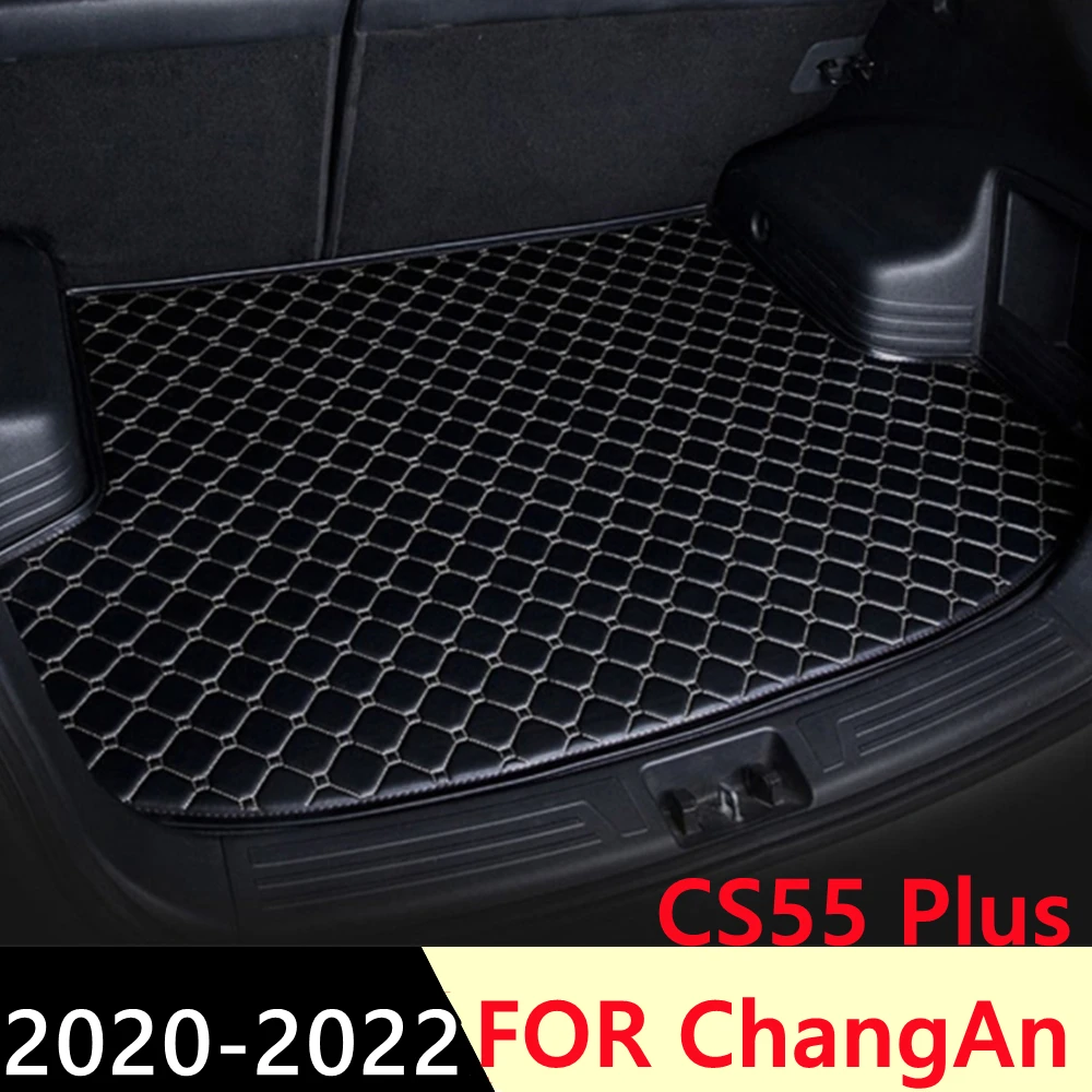 

SJ Custom Waterproof Car Trunk Mat AUTO Tail Boot Tray Liner Cargo Carpet Pad Protector Fit For ChangAn CS55 Plus 2020 2021 2022