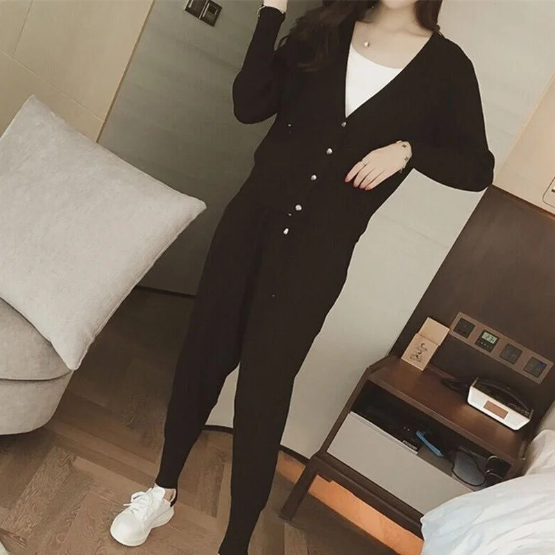 Осенняя одежда новинка модные женские брюки в Корейском стиле кардиган куртка