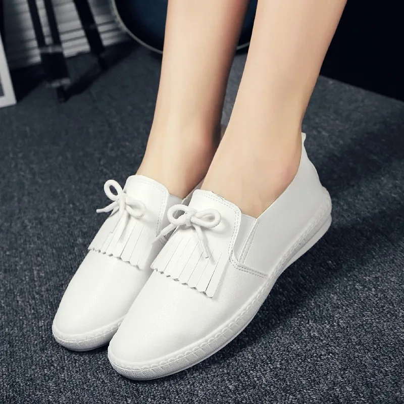 Женские теннисные туфли новинка 2019 Женская Удобная спортивная обувь белые