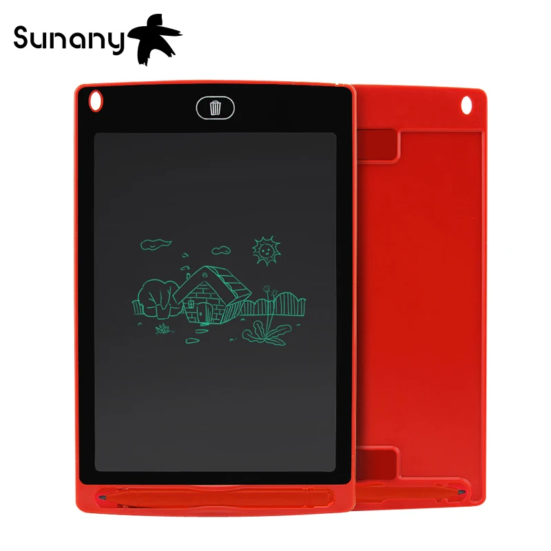 Sunany ЖК-планшет 8,5 ''дюймовый электронный чертежный блокнот для рукописного ввода ультратонкая доска с ручкой и кнопкой стирания