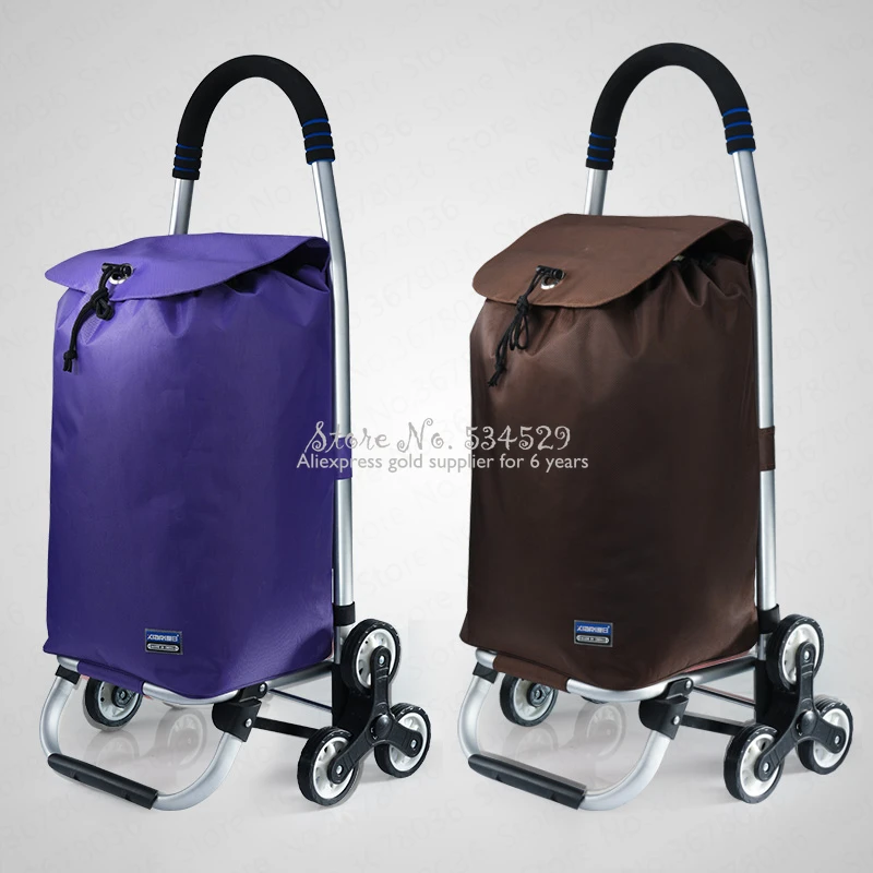 21% Алюминиевая тележка для шоппинга маленькая пожилых людей домашняя легкая