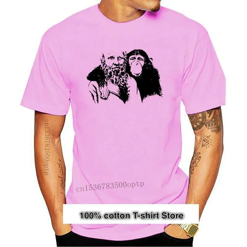 

Camiseta с рисунком Чарльза, camiseta estampada для мужчин, camiseta atea Evolution Slim Fit