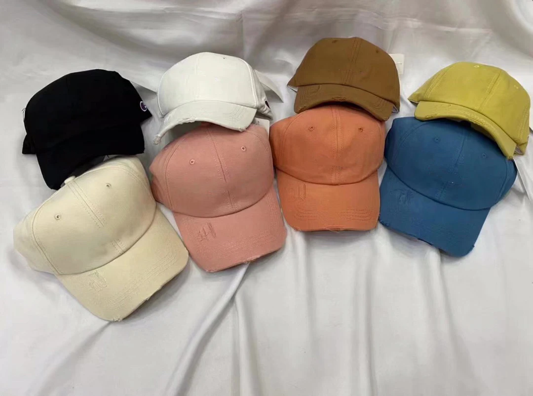 

Fall 2021 New ripped flat cap hip Hop trend brand Sports baseball cap for men and women in a variety of colors