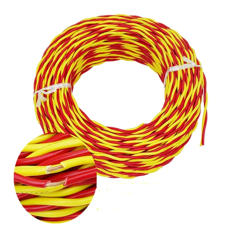 Витая пара провод 1 метр RVS кабель 20AWG 18AWG 17AWG 15AWG 13AWG 11AWG медный сердечник мягкий