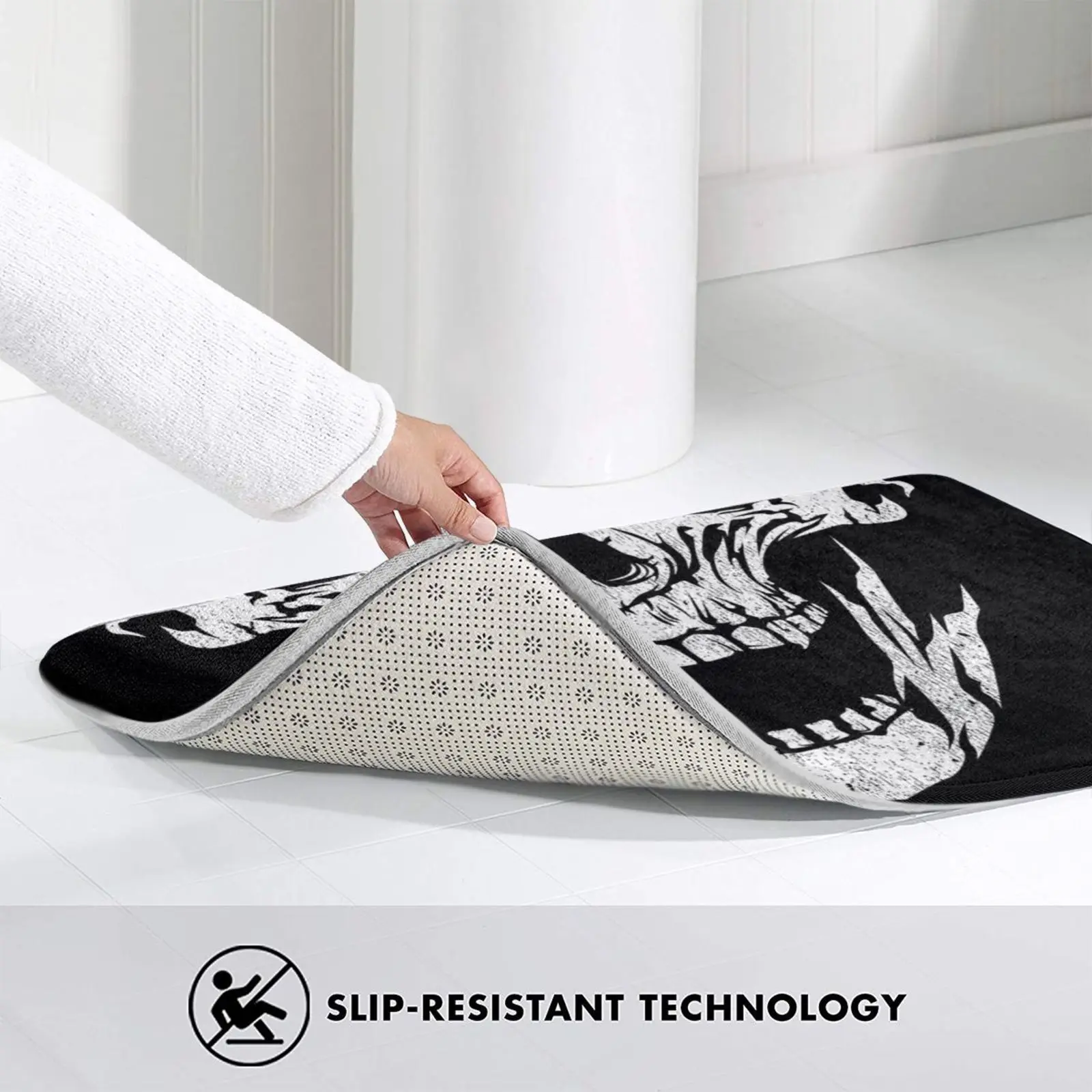 Маска с черепом маска для лица тканевый коврик ковер нескользящий входной двери