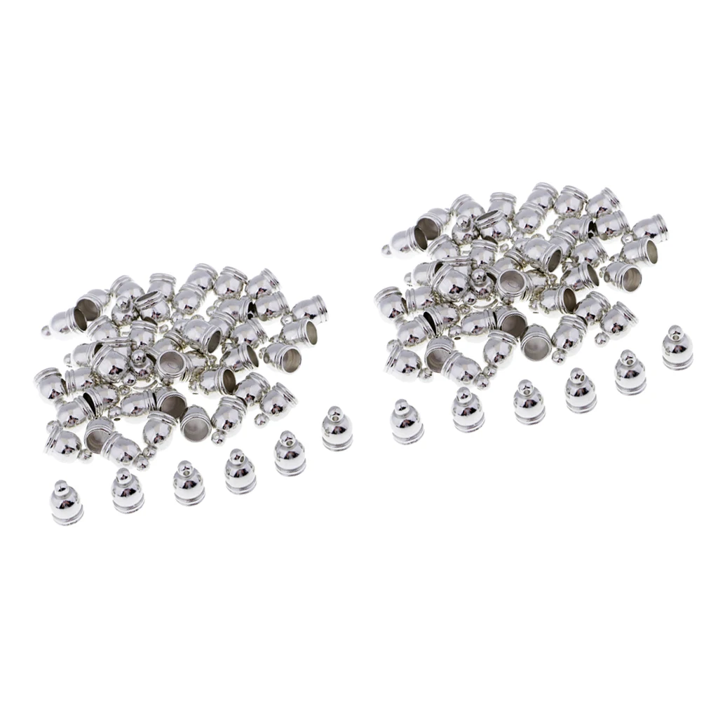 100 шт Концевая крышка бусина пробка подходит 6 мм кожаный шнур ювелирных изделий