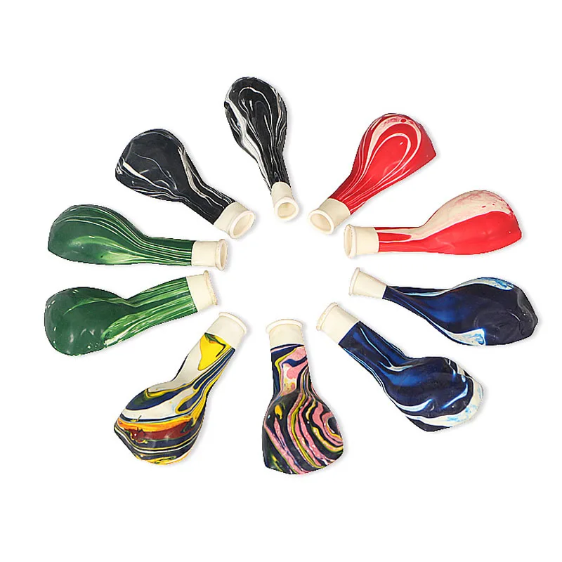 25pcs 10 Inch Colorful Ink Agate Color Latex Balloon Birthday Party Engagement Wedding Decor Children's Day Christmas Supply | Дом и сад