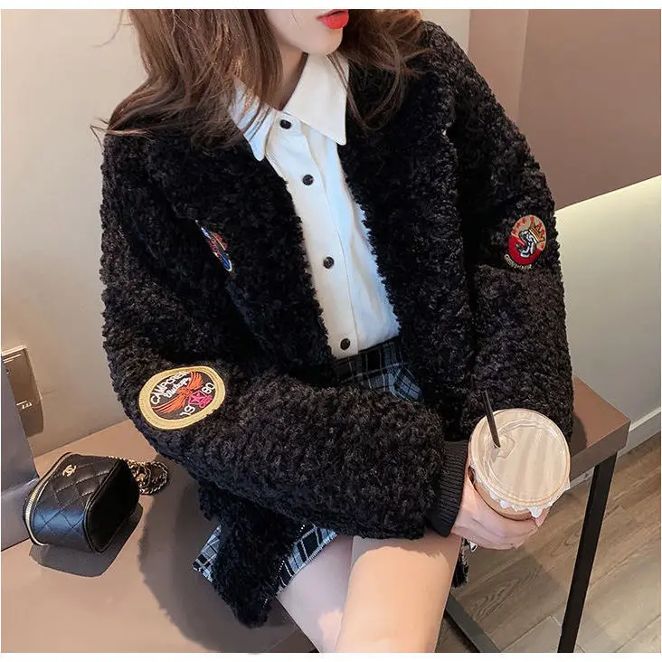 

Cashmere and wool coat for female students in autumn and winter