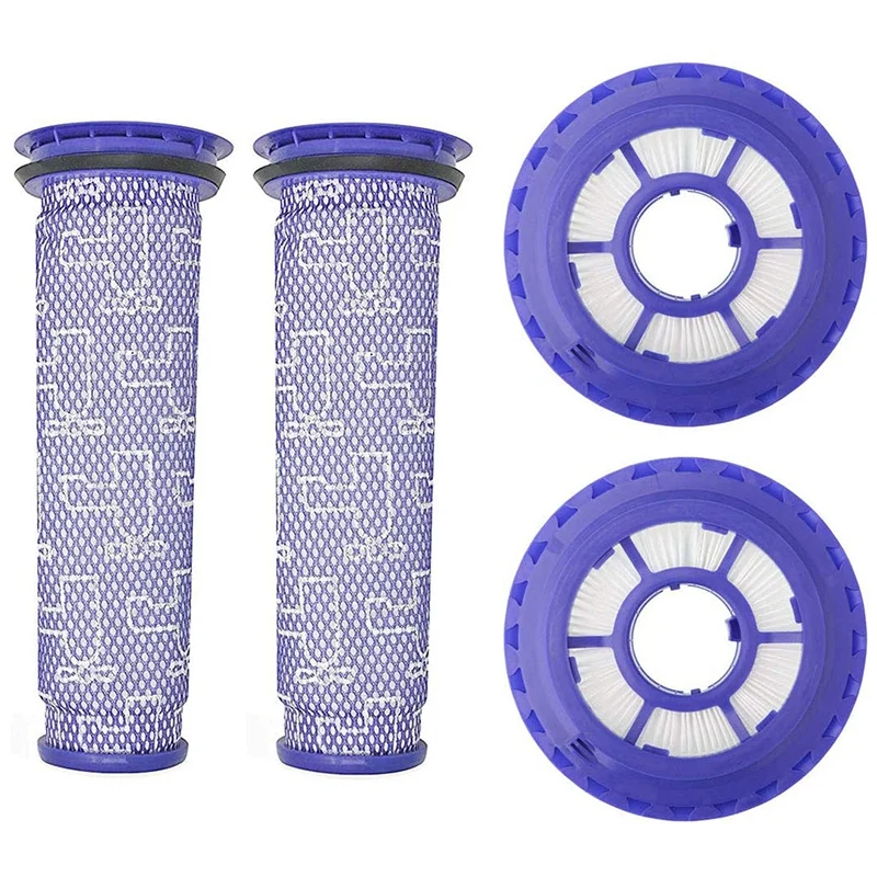

2 Pack HEPA Post Filters & 2 Pack Pre Filters Replacement For Dyson DC65 DC66 DC41 UP13 UP20 Animal, Multi Floor