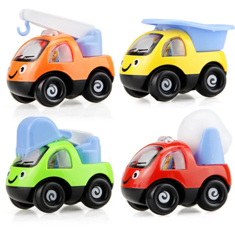 

Super Cute Mini Cartoon Cars Engineering vehicles Random Color warrior car combination Toys Lovely Gift for Baby Boys and Girls