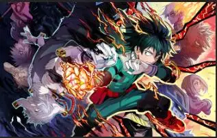 2 шт./комплект занавески из ткани с рисунком аниме Моя геройская Академия | Дом и