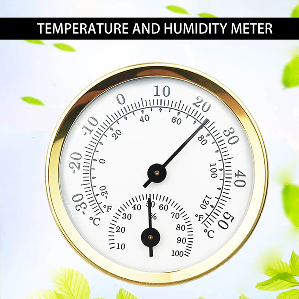 

Mini Pointer Thermometer Hygrometer Room Humidity Temperature Meter Gauge