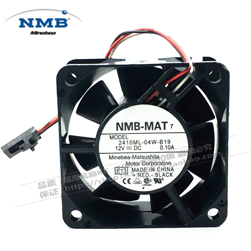 Оригинальный НМБ 2410ML-04W-B19 12V 0.10A 6 см 6025 компьютер чехол мощность сервер бесшумный