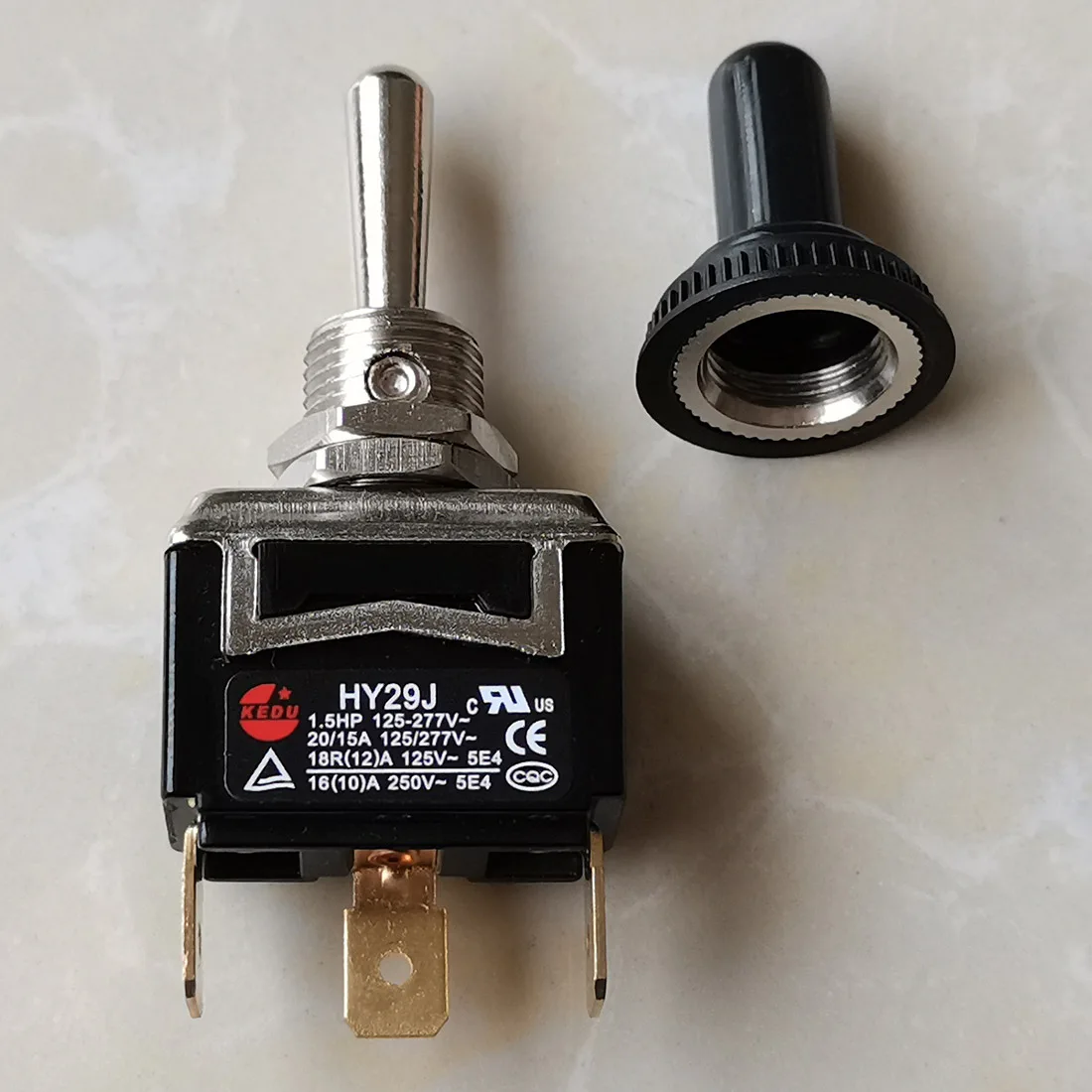 KEDU HY29J переключатель со стандартным интерфейсом (вкл.)-ВЫКЛ.-(вкл.) двусторонняя функция автоматического сброса 18(12) А 250 В 5E4