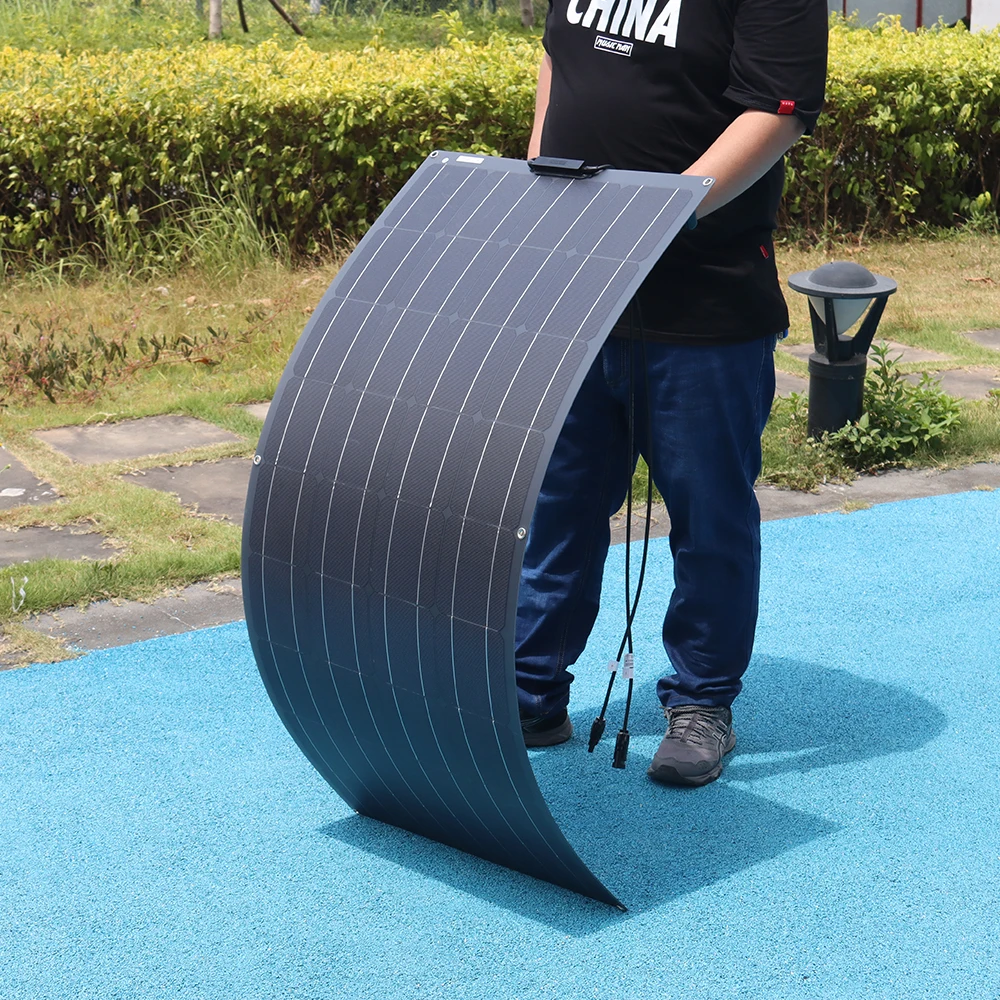 2x12 0 Вт солнечная панель гибкие монокристаллические панели комплект солнечных