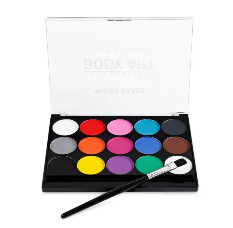 7 цветов краска для макияжа лица и тела художественная рисования хной