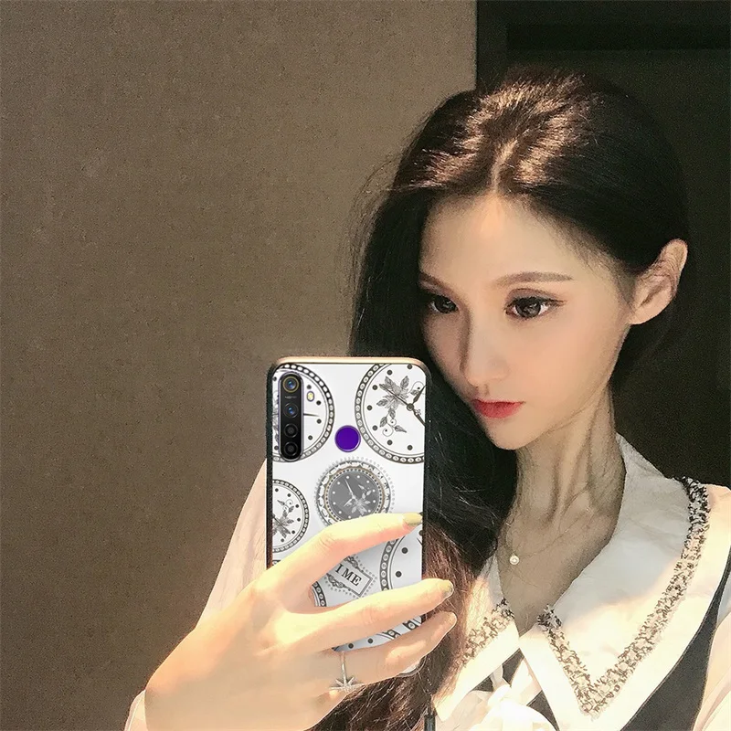 Роскошный чехол с узором в виде часов для OPPO Realme 5 Pro Чехол акриловым