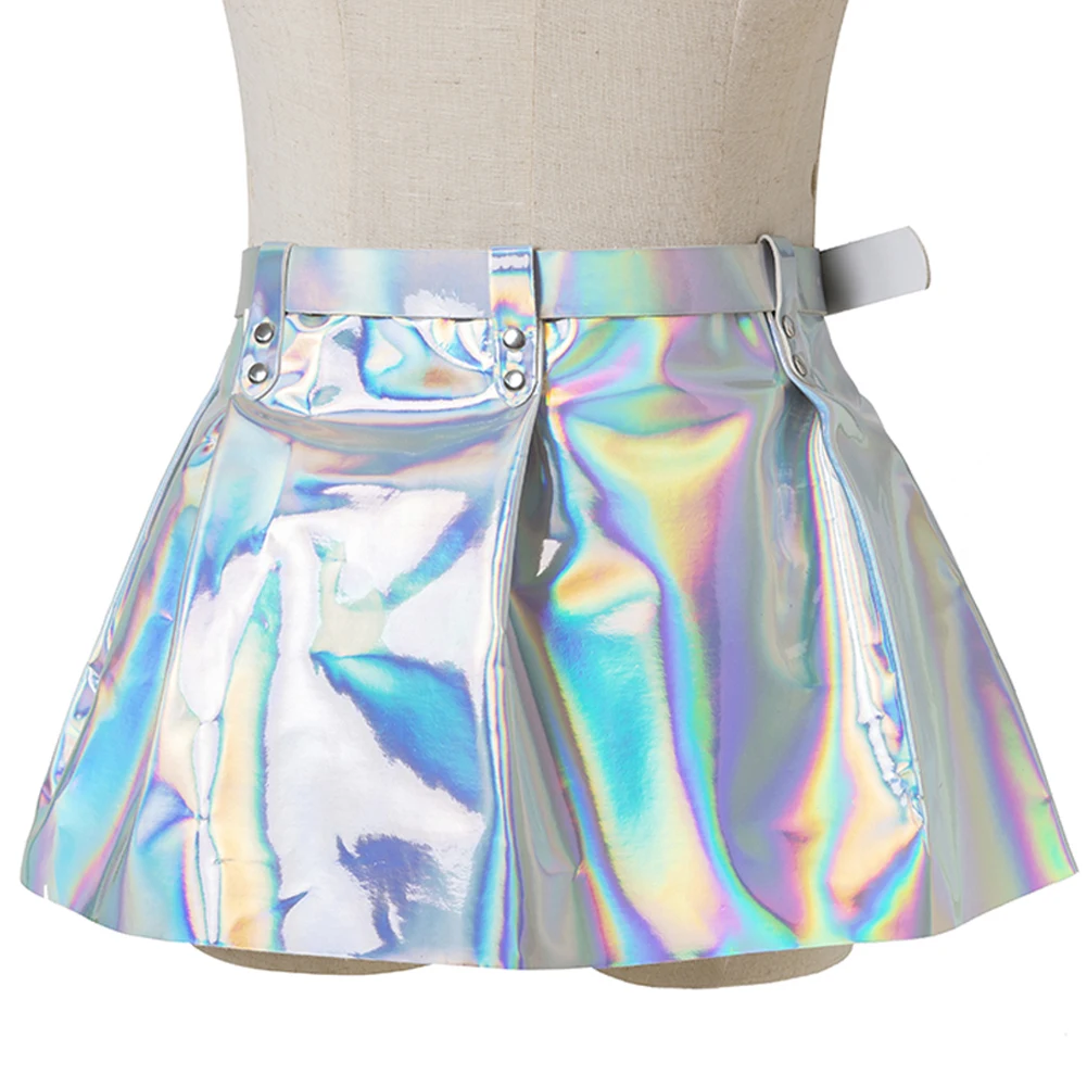 Ремень женский с лазерной пряжкой регулируемый пояс прямоугольной аксессуар для