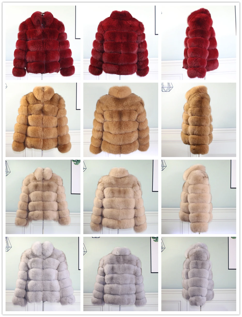 Leather women's Jacket 100% Natural Real Fur Fox Fur Coat Quality Fox Full Leather Fox Fur Jacket Stand Collar Women's Clothing enlarge