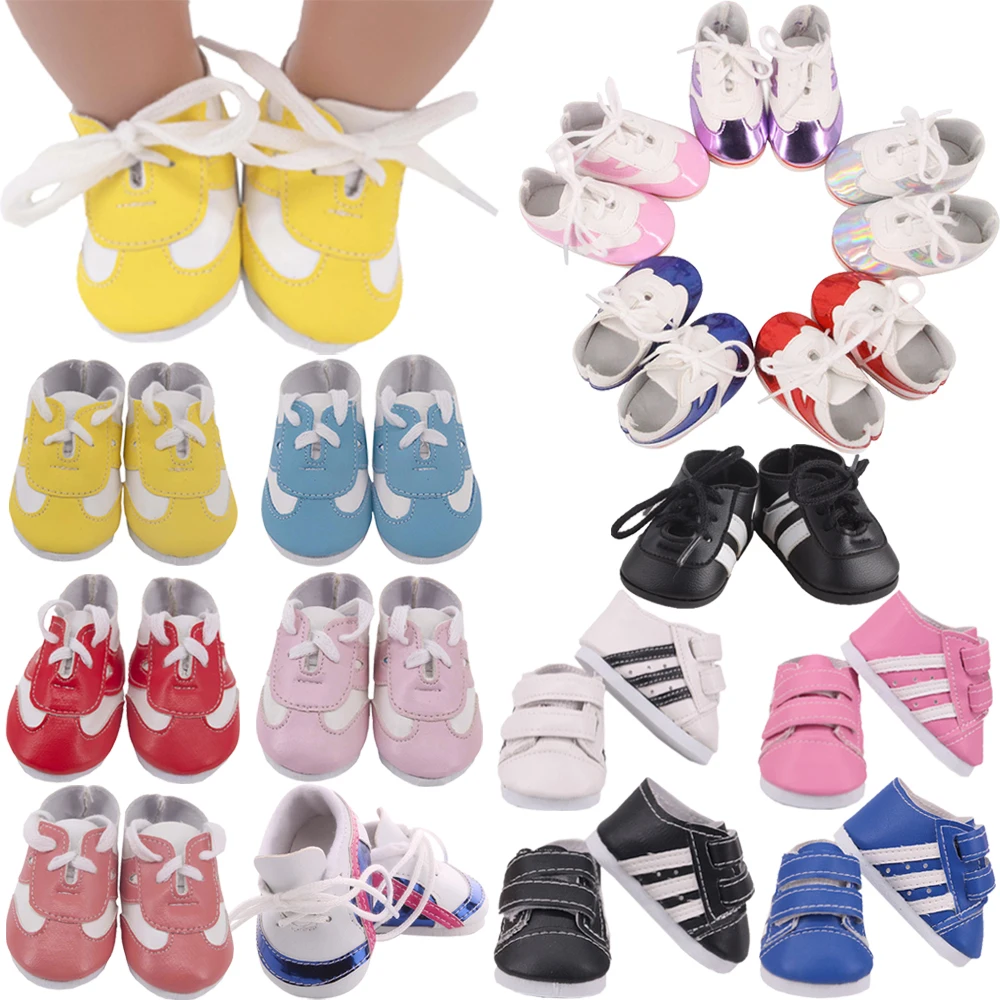 7 Cm Shoes For 18 Inch American Doll Girl Toys & 43 Cm Born Baby Doll Clothes Accessories & Our Generation & 17 Inch Reborn Baby